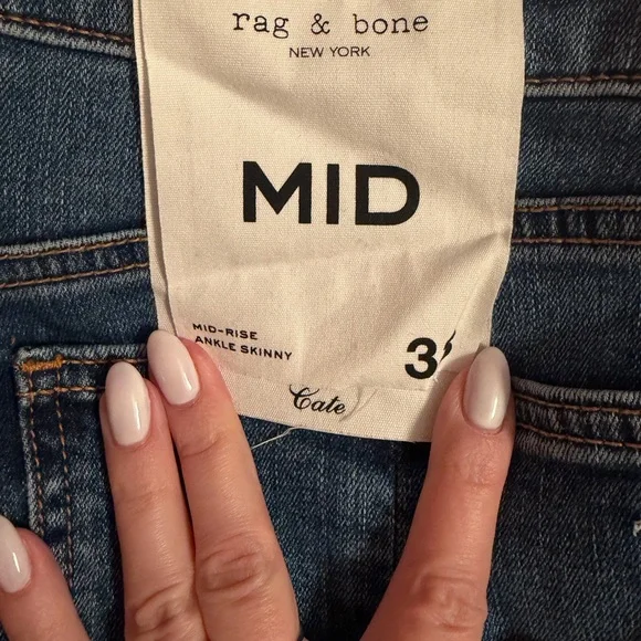 Rag & Bone cate mid-Rise skinny Jeans - Medium Blue - Picture 3 of 6